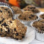 Rohe vegane Blaubeer-Bananen-Muffins