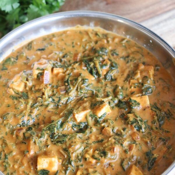 Mein liebstes veganes Saag Paneer-Rezept