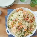 Ginas Shrimps Scampi mit Engelshaarnudeln