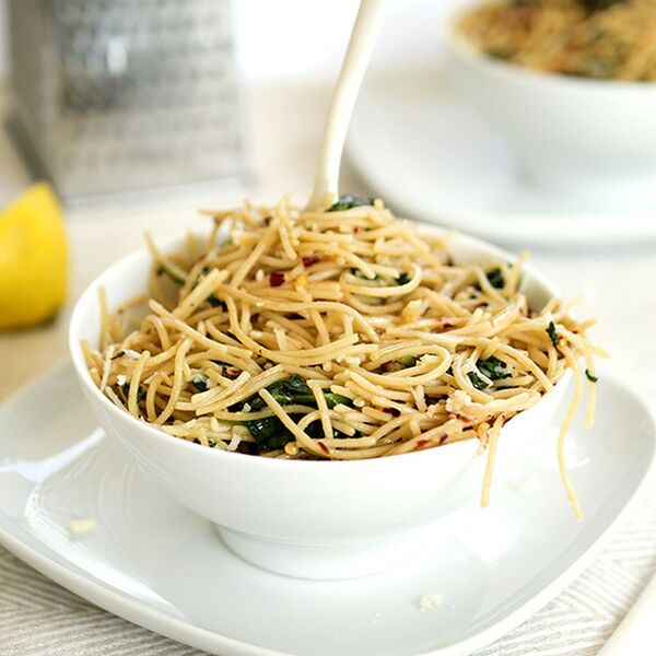 Pasta mit Knoblauch und Öl