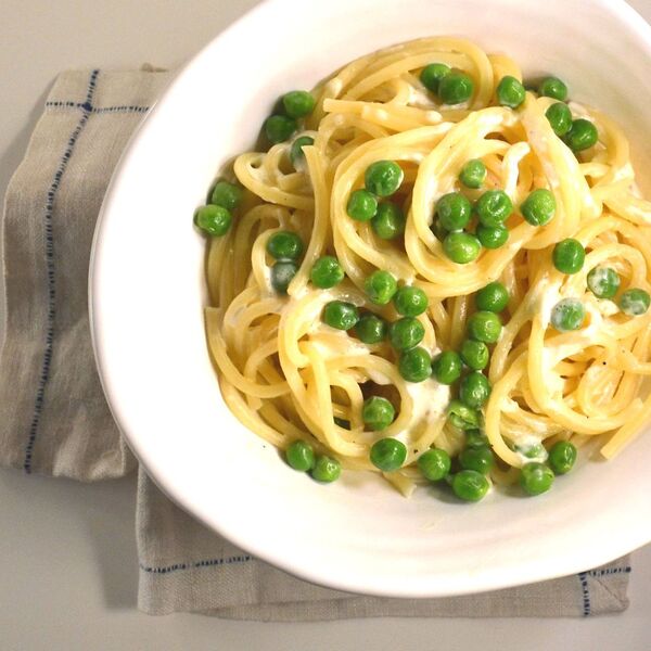 Pasta mit Zitronen-Crème fraîche