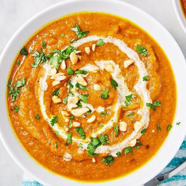 Butternusskürbissuppe mit Curry