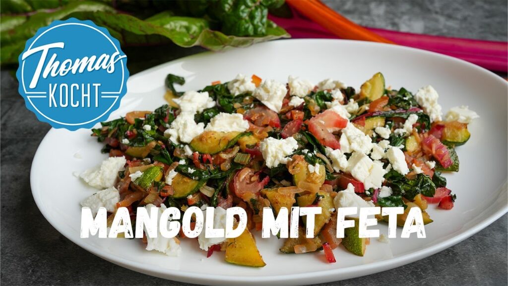 Mangold-Gemüse mit Fetakäse