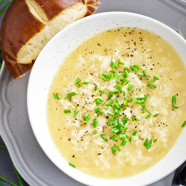 vegane (griechische) Zitronensuppe