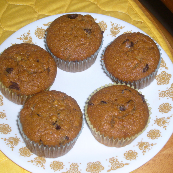 Vegane Bananen-Schokoladen-Muffins