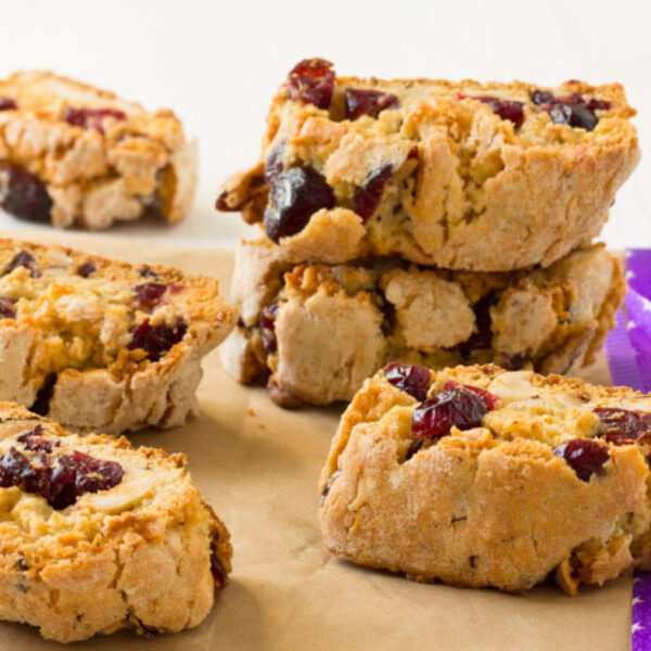 Cranberry-Walnuss-Biscotti (vegan)