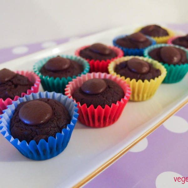 Vegane Rote Beete Schoko Mini Cupcakes