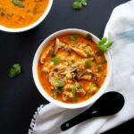 Vegane Kokos-Curry-Linsensuppe