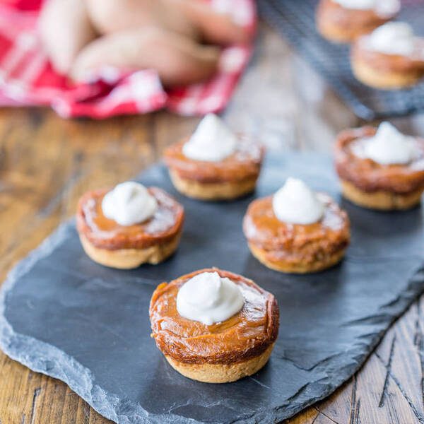 Vegane Mini-Süßkartoffelkuchen